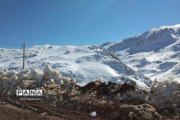 طبیعت برفی سپیدان استان فارس
