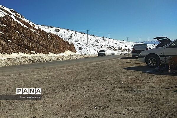 طبیعت برفی سپیدان استان فارس