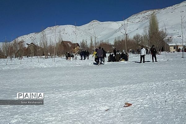 طبیعت برفی سپیدان استان فارس