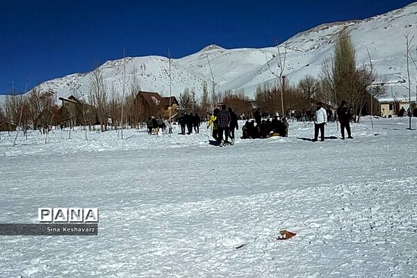 طبیعت برفی سپیدان استان فارس