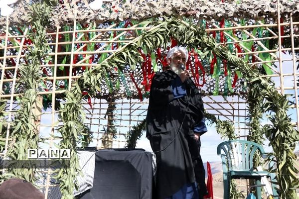 مراسم تشییع پیکر شهدا در شهر برزک