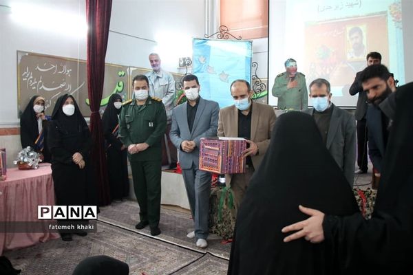 مراسم تکریم از مادران شهدا و وداع با پیکر شهید گمنام