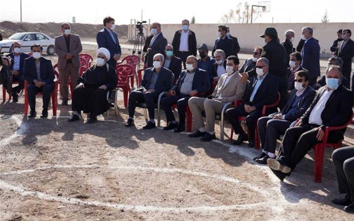 خشت گذاری ساخت «دبستان ۶ کلاسه روستای اریسمان» توسط وزیر آموزش و پرورش