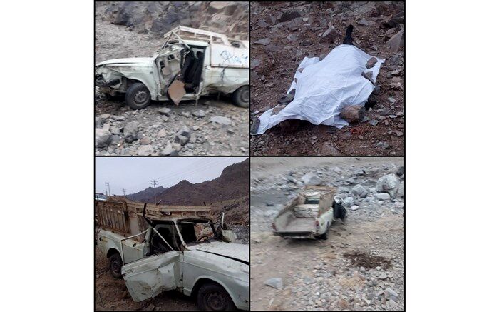 جاده زیبای کوهسرخ راننده وانت را به کام مرگ کشید