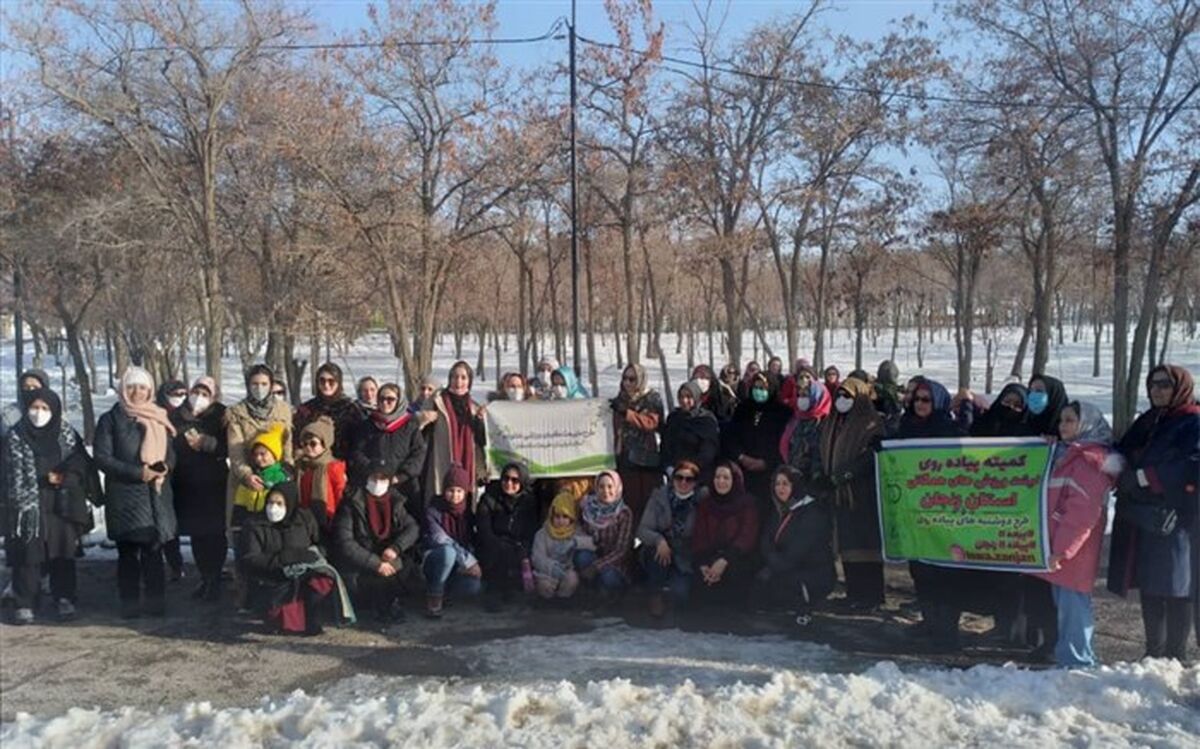 برگزاری پیاده‌روی همگانی  در زنجان
