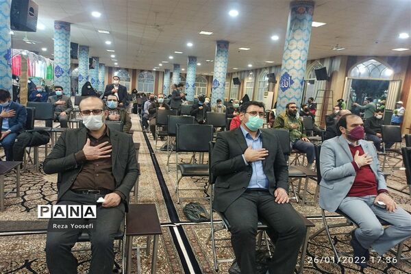 مراسم وداع با شهید گمنام در شهرستان شهریار