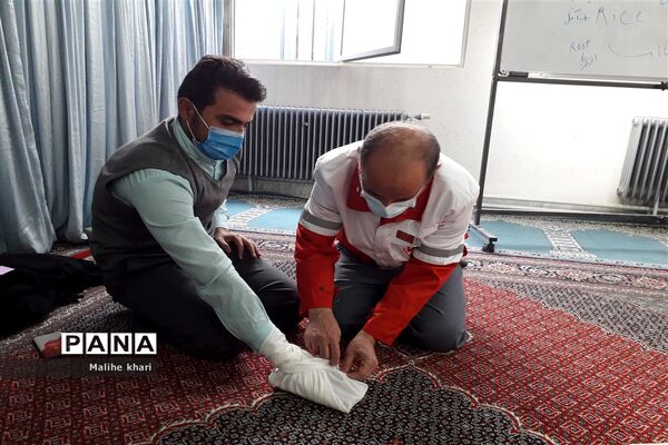 برگزاری دوره آموزشی شکستگی و آتل‌بندی در جوادآباد
