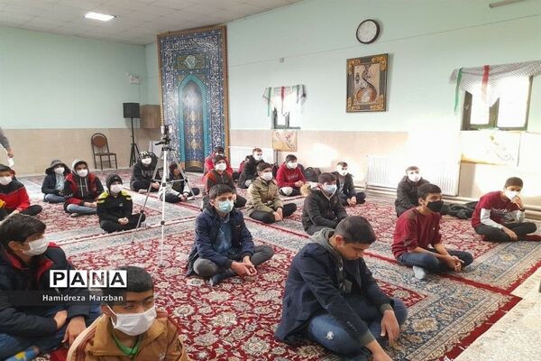 مراسم زیارت عاشورا درآموزشگاه شهید احمد کاظمی اسلامشهر