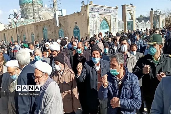 حمایت نمازگزاران جمعه کاشمر از مردم مظلوم یمن