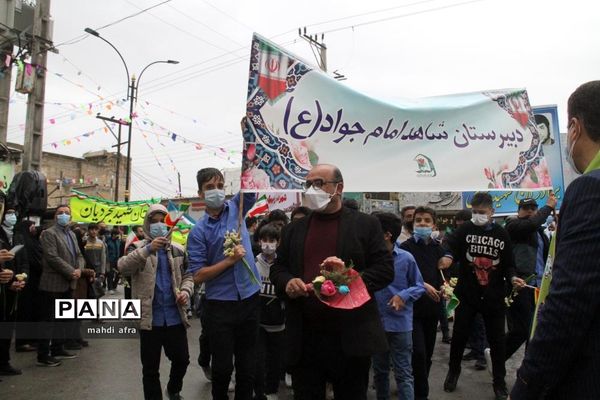 گلباران تمثال امام خمینی (ره) و شهدای انقلاب اسلامی شهرستان بهبهان