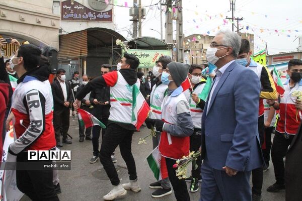 گلباران تمثال امام خمینی (ره) و شهدای انقلاب اسلامی شهرستان بهبهان