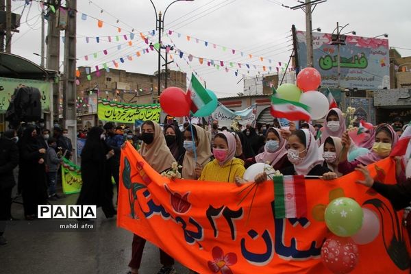 گلباران تمثال امام خمینی (ره) و شهدای انقلاب اسلامی شهرستان بهبهان