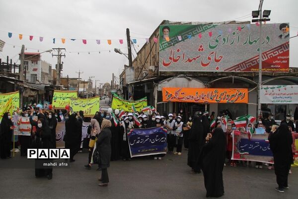 گلباران تمثال امام خمینی (ره) و شهدای انقلاب اسلامی شهرستان بهبهان