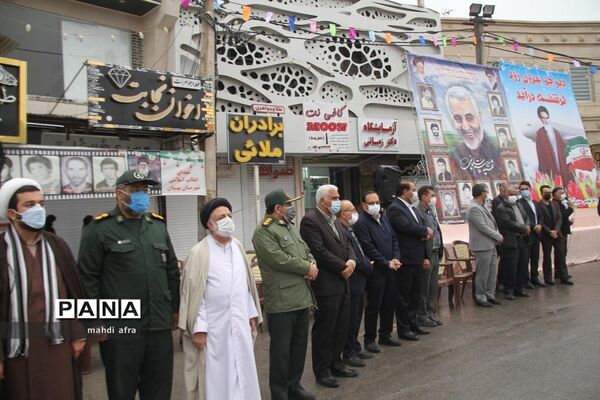 گلباران تمثال امام خمینی (ره) و شهدای انقلاب اسلامی شهرستان بهبهان