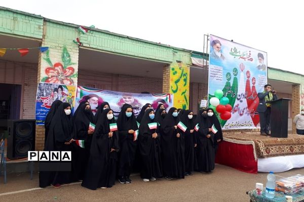 نواختن زنگ انقلاب در شهرستان حمیدیه