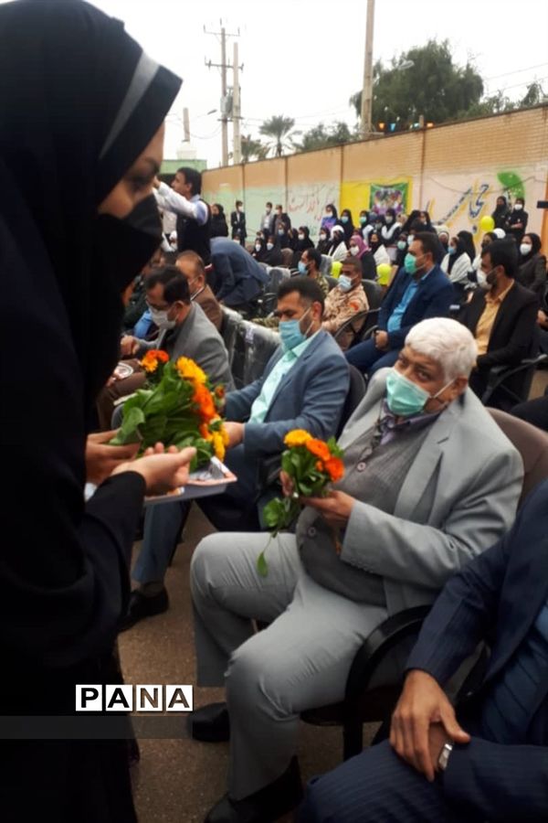 نواختن زنگ انقلاب در شهرستان حمیدیه