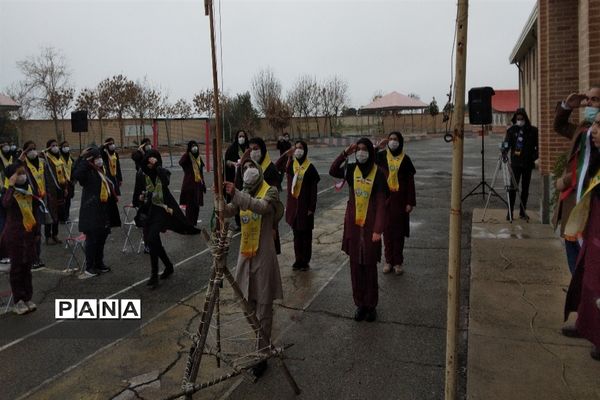 مانور تشکیلاتی یاوران انقلاب و نواختن زنگ انقلاب در جوادآباد