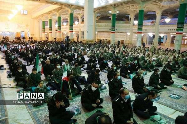 گرامیداشت ایام الله دهه فجر با حضور نیروهای مسلح در قم