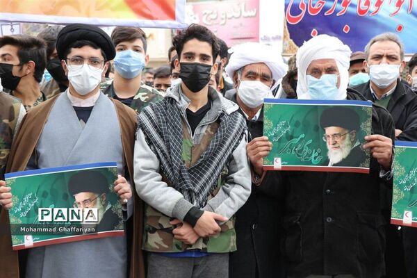 گرامیداشت 12 بهمن و مراسم گلبانگ انقلاب در میدان مرکزی تربت جام