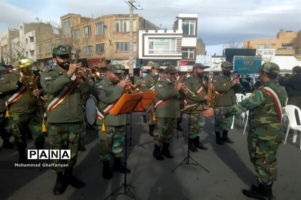 گرامیداشت 12 بهمن و مراسم گلبانگ انقلاب در میدان مرکزی تربت جام