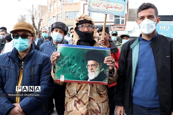 گرامیداشت 12 بهمن و مراسم گلبانگ انقلاب در میدان مرکزی تربت جام