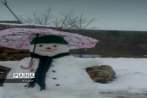 بارش برف بهانه‌ای برای برگشت آدم برفی ها