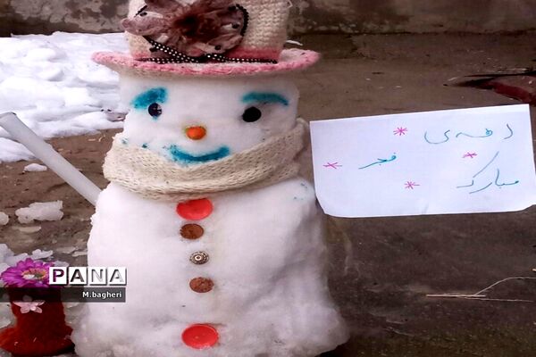 بارش برف بهانه‌ای برای برگشت آدم برفی ها