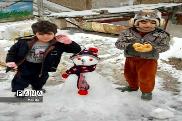 بارش برف بهانه‌ای برای برگشت آدم برفی ها