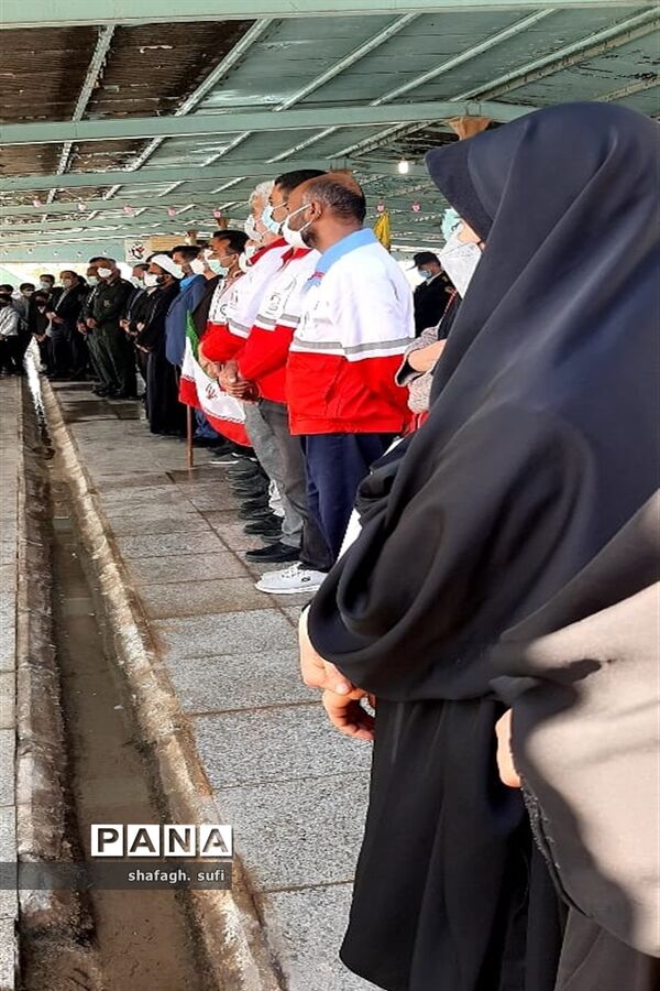 برگزاری آیین میهمانی لاله ها در گلزار مطهر شهدای امیدیه
