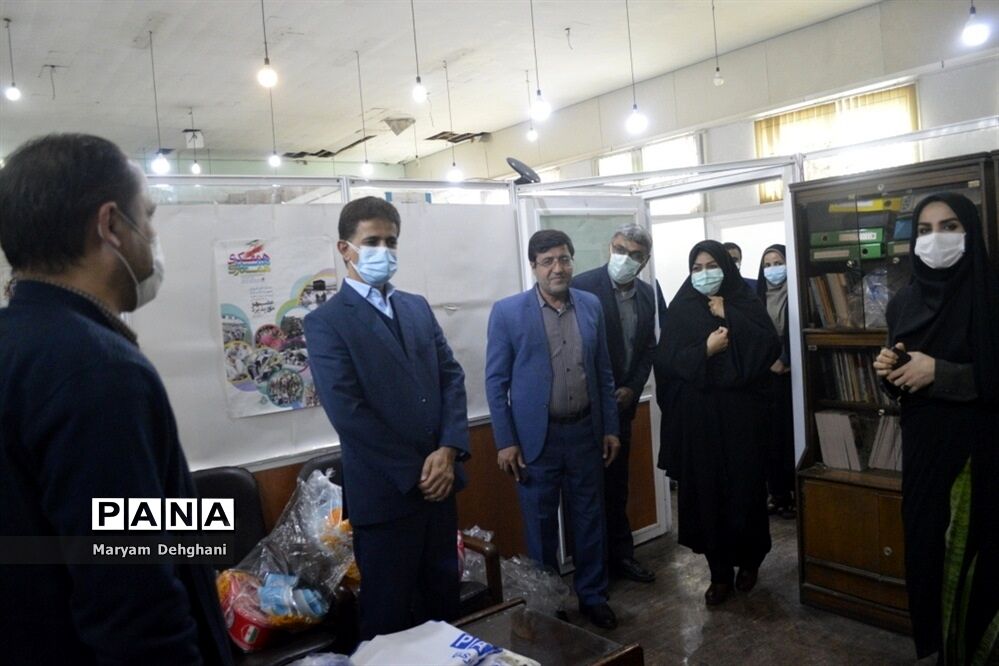 بازدید سرزده معاون تربیت بدنی و سلامت آموزش و پرورش استان بوشهر از سازمان دانش آموزی  استان