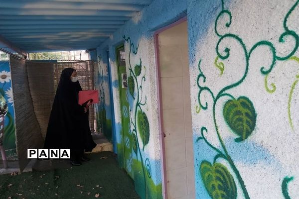 بازدید از مدارس منطقه یک از نظر رعایت پروتکل‌های بهداشتی