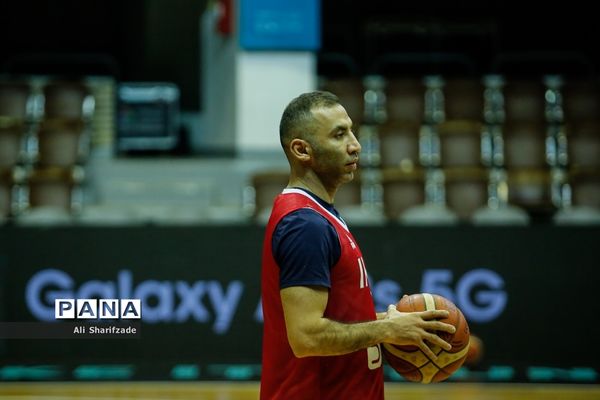 تمرین تیم ملی بسکتبال پیش از رقابت های مقدماتی جام جهانی