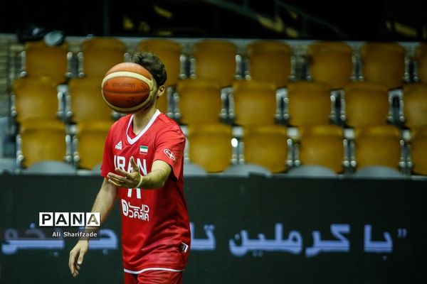 تمرین تیم ملی بسکتبال پیش از رقابت های مقدماتی جام جهانی