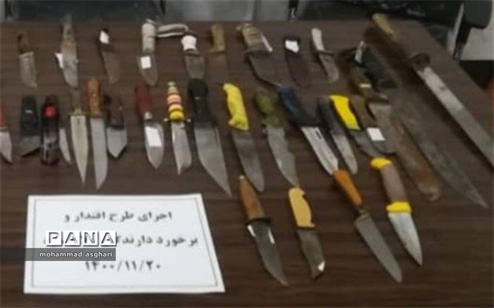 دستگیری اوباش و مخلان امنیت در بهارستان