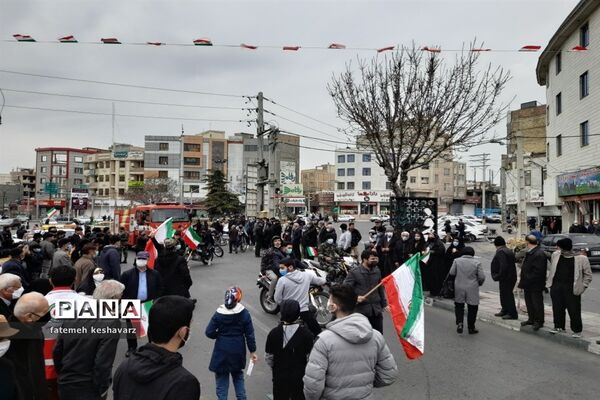 راهپیمایی۲۲بهمن در شهر قدس