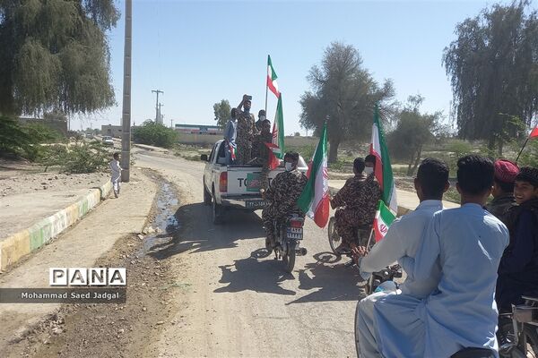 راهپیمایی خودرویی و موتوری ۲۲ بهمن در پیر سهراب