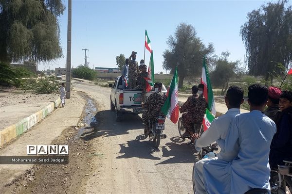 راهپیمایی خودرویی و موتوری ۲۲ بهمن در پیر سهراب