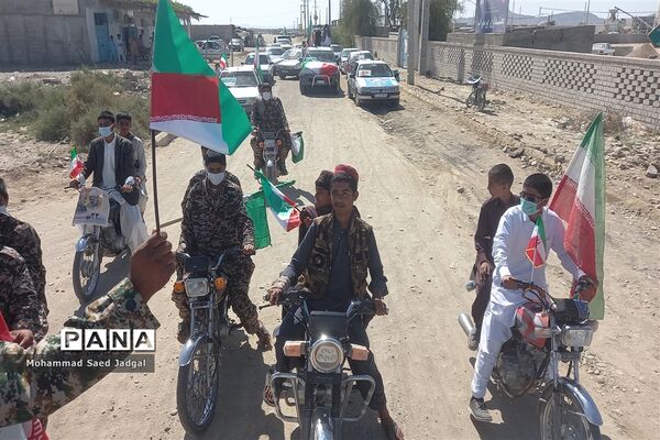 راهپیمایی خودرویی و موتوری ۲۲ بهمن در پیر سهراب
