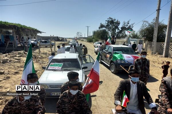 راهپیمایی خودرویی و موتوری ۲۲ بهمن در پیر سهراب