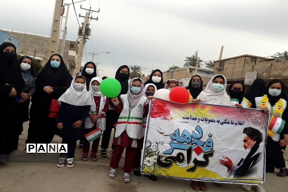 برگزاری راهپیمایی ۲۲بهمن در شهرستان حمیدیه