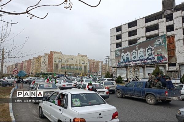 راهپیمایی خودرویی ۲۲ بهمن در پاکدشت