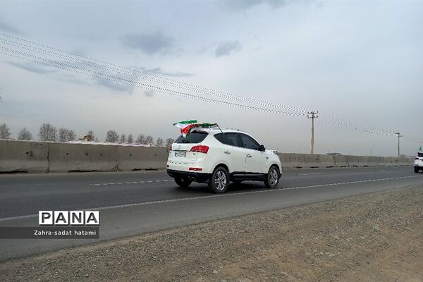 راهپیمایی خودرویی ۲۲ بهمن در پاکدشت
