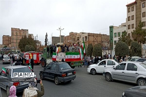 راهپیمایی خودرویی ۲۲ بهمن در پاکدشت