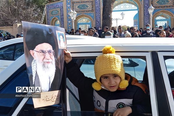 راهپیمایی خودرویی و موتوری جشن پیروزی انقلاب در کاشمر