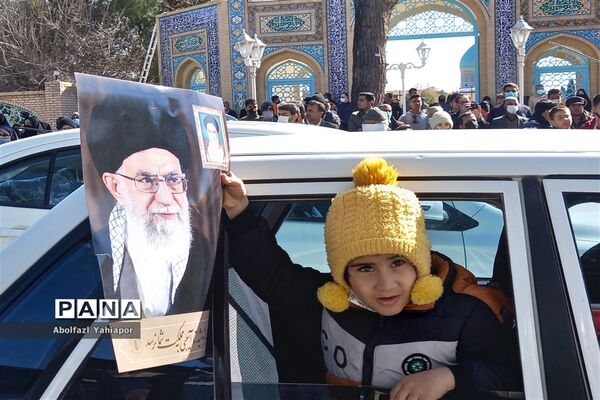 راهپیمایی خودرویی و موتوری جشن پیروزی انقلاب در کاشمر