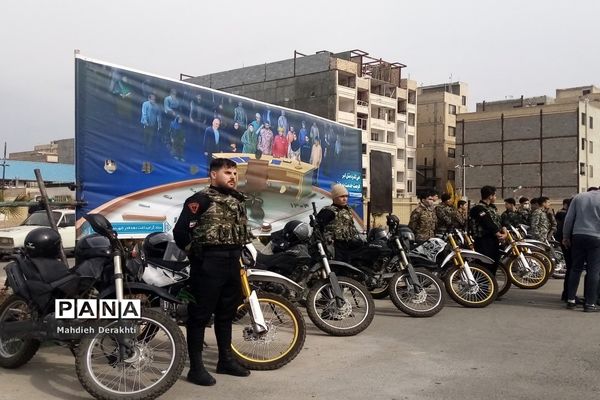 شور انقلابی مردم ولایتمدار بهارستان در روز سرد زمستانی