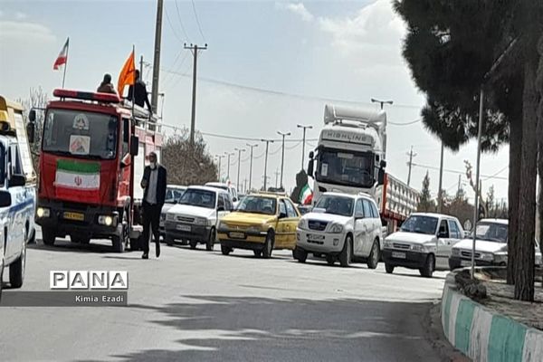 راهپیمایی باشکوه مردم شهرستان آباده درجشن پیروزی انقلاب