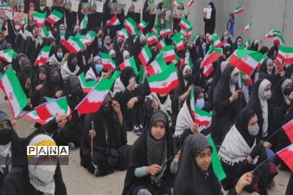 راهپیمایی ۲۲ بهمن در شهرستان کارون