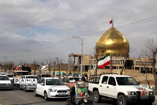 راهپیمایی 22 بهمن خودرویی در شهرستان آران و بیدگل