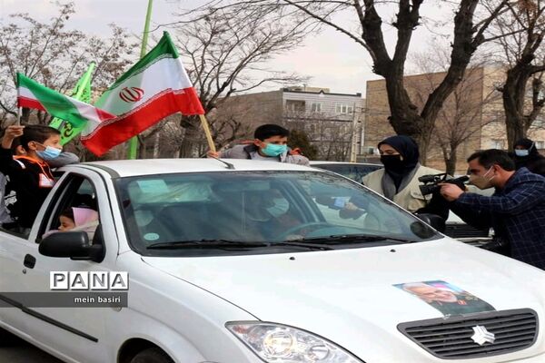 راهپیمایی خودرویی وموتوری۲۲بهمن شهرستان البرز استان قزوین